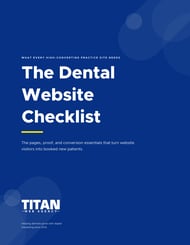 Cover of the free dental website redesign checklist