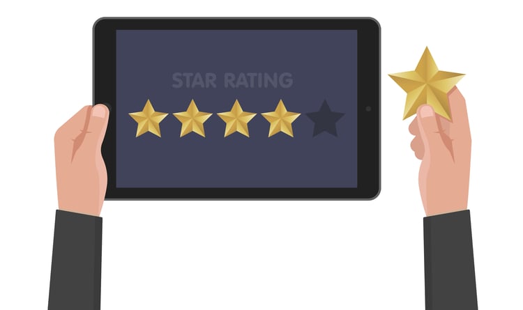 review ratings Getting a 5 star review rating