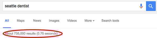 Google Dentist Search