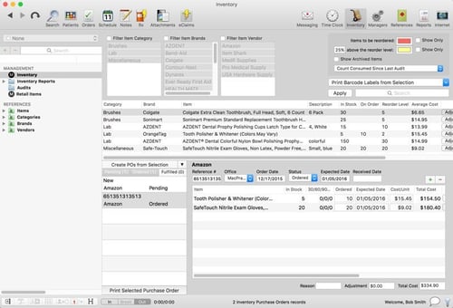 Image: MacPractice Dental Inventory Management Software