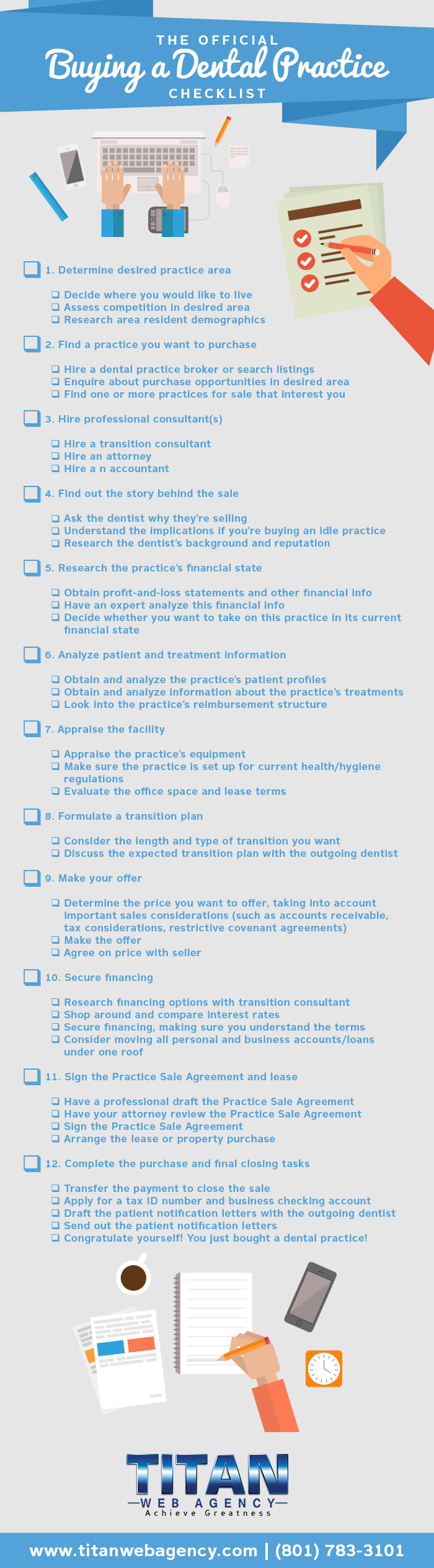 official buying a dental practice checklist