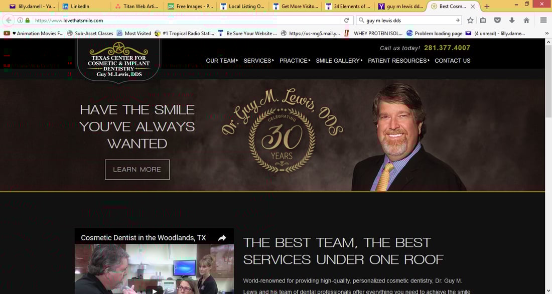 dental website front end
