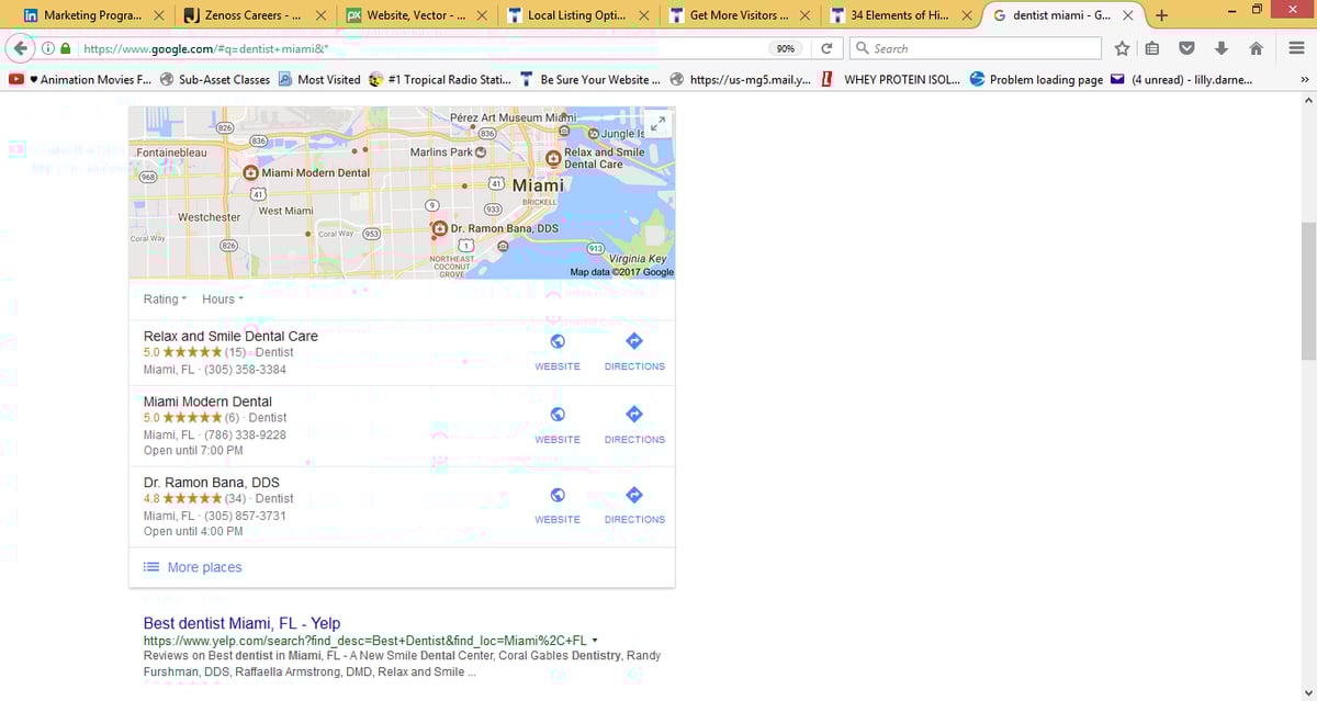 make sure your dental practice shows up in googles local search results