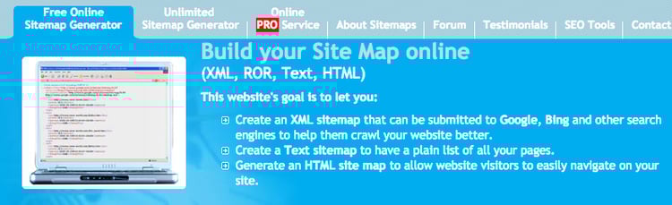 having a site map makes it easier for google bots to crawl your dental website