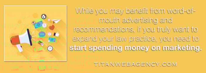 start spending money on marketing