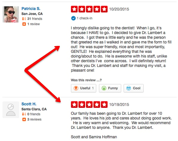 5 star yelp reviews