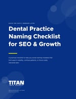Cover of the free Dental Practice Naming Checklist