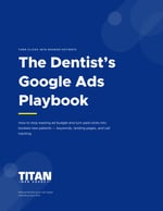 Cover of the free Dentist's Google Ads Playbook