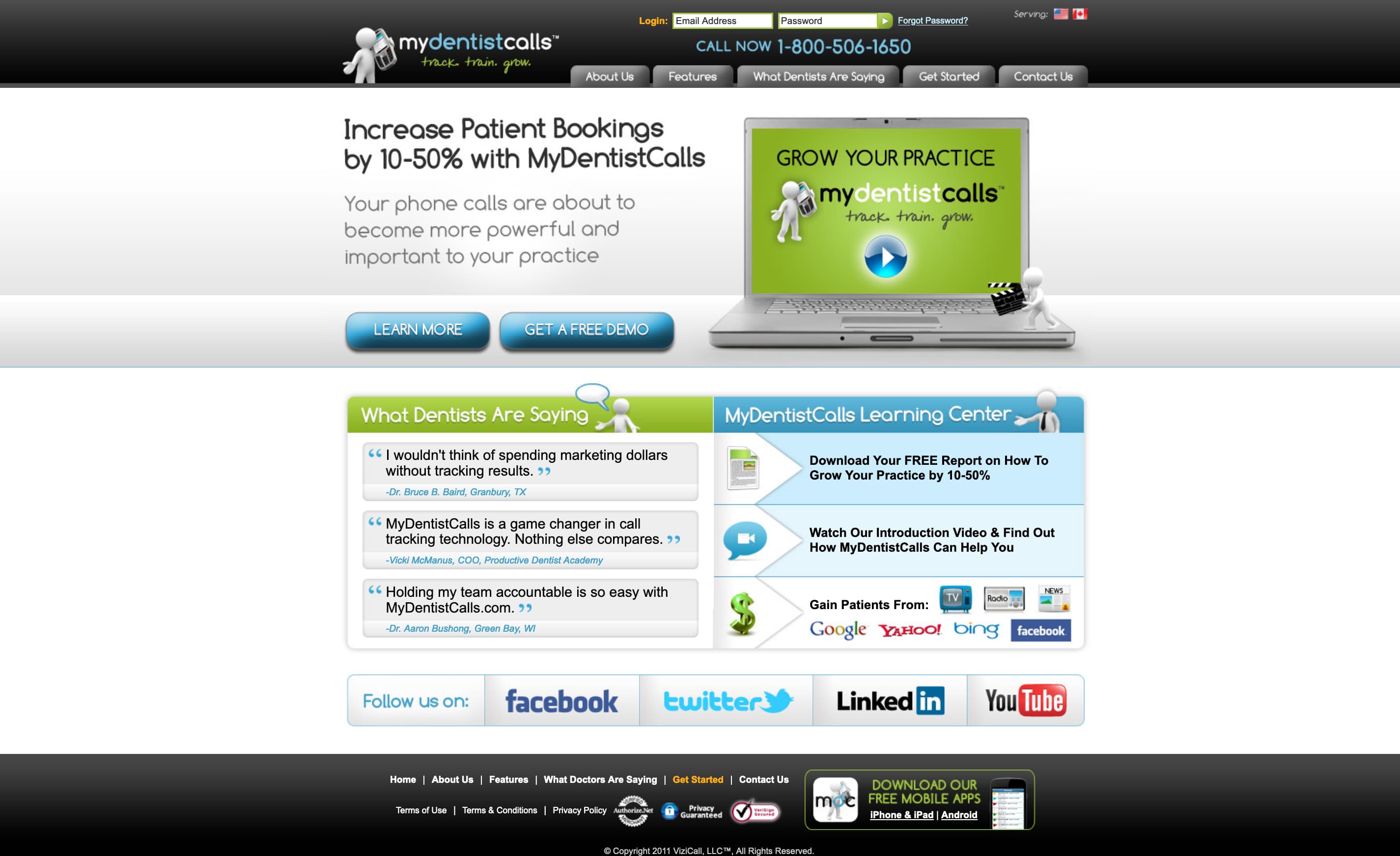 MyDentistCalls: Call Tracking System for Dentists