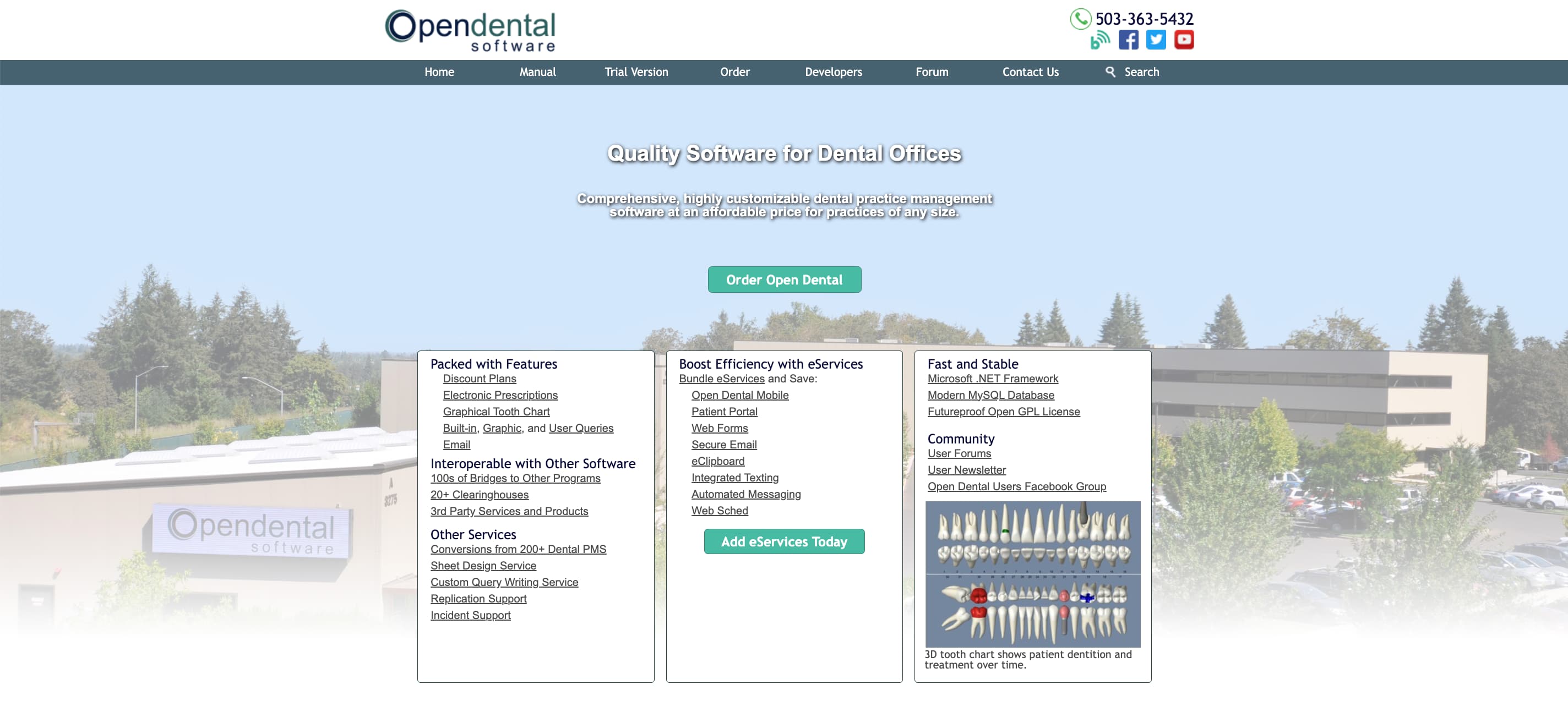 Open Dental Practice Management Software