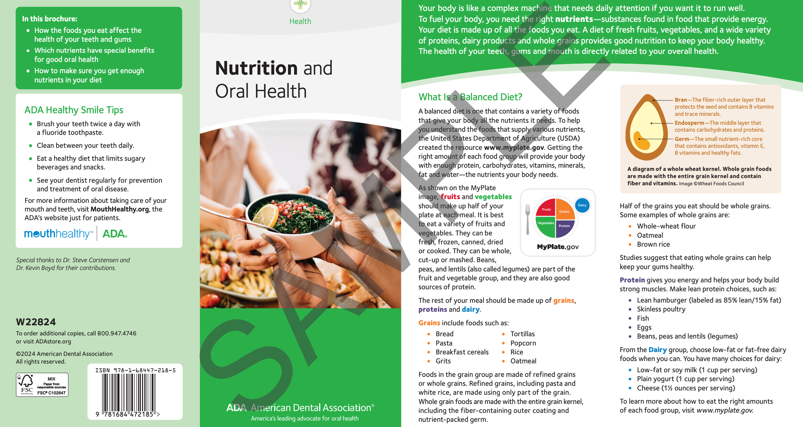 ada oral health brochure