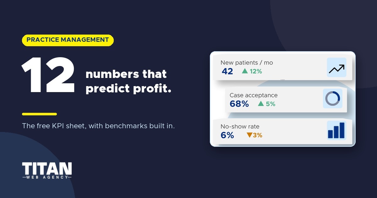 The Free Dental KPI Template: 12 Practice KPIs Every Practice Should Track