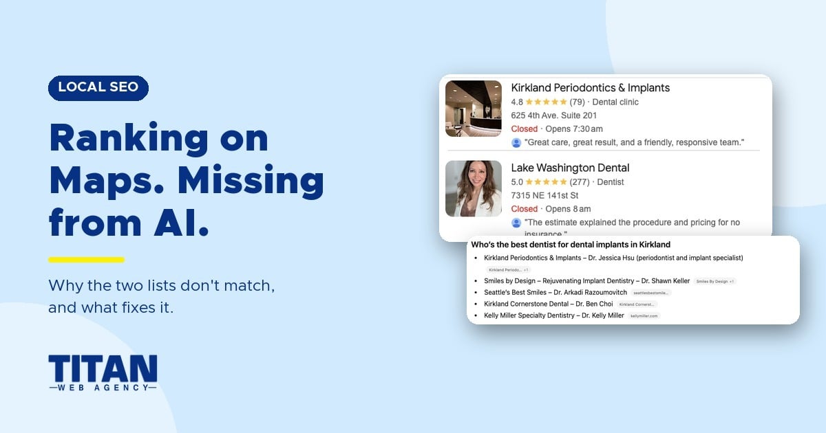 Why Your Dental Practice Appears in Local Search Results but Not in AI Answers