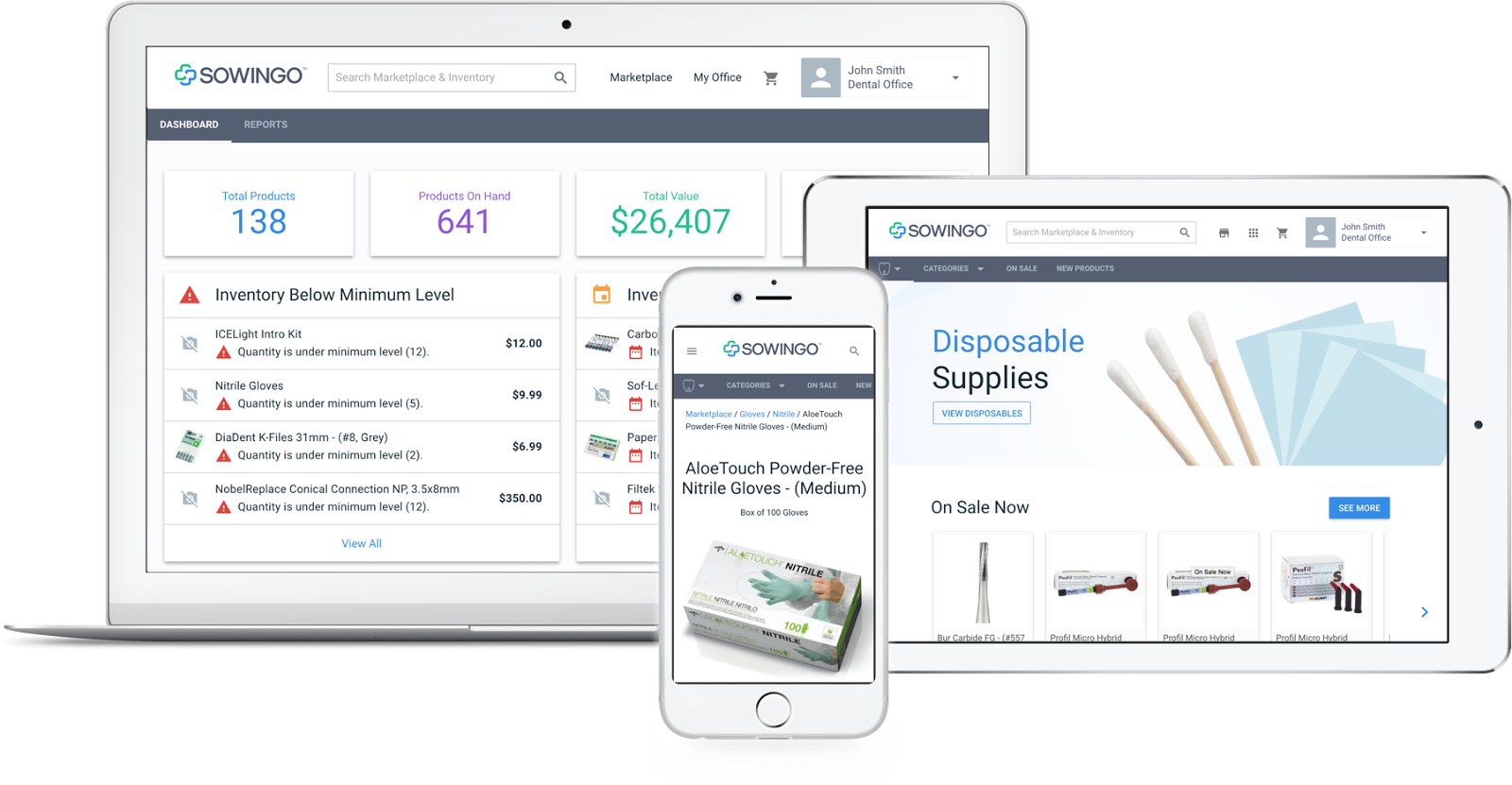 Image: Sowingo Dental Inventory Management Software